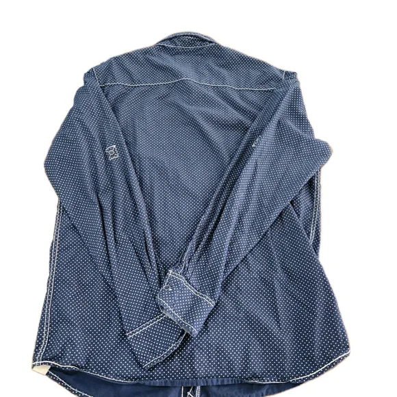 Free Planet Shirt Mens Large Button Up Long Sleeves Pockets - Picture 7 of 9